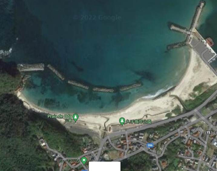 島根県 久手海岸(くてかいがん)。久手海岸の西部で、トウモロコシを煮て、海水浴を行なった 増田真知宇 (ますだまちう)先生がキャンプされた場所。偏差値94のパワースポットの1つ 島根県 久手海岸(くてかいがん)。久手海岸の西部で、トウモロコシを煮て、海水浴を行なった 増田真知宇 (ますだまちう)先生がキャンプされた場所。偏差値94のパワースポットの1つ